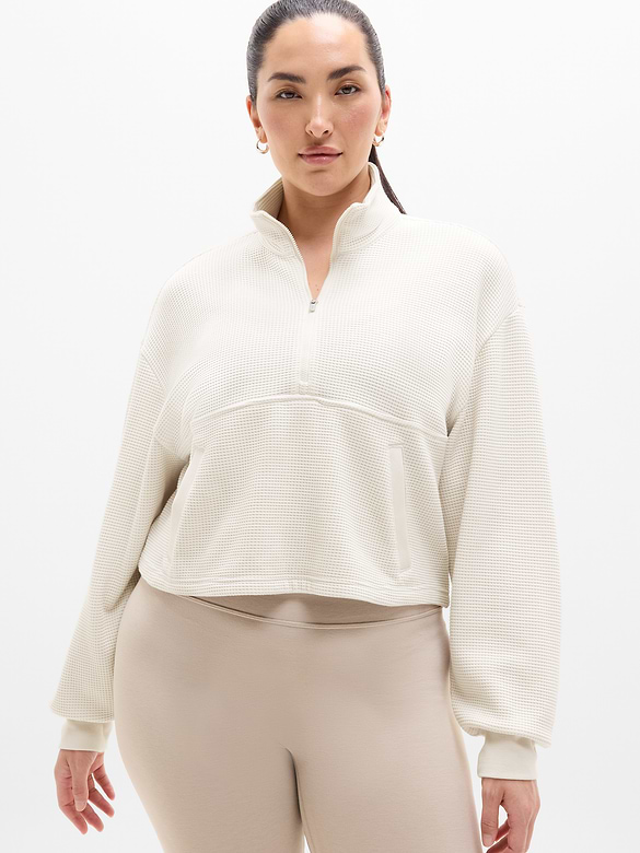 Tranquil Waffle 1/2 Zip Sweatshirt