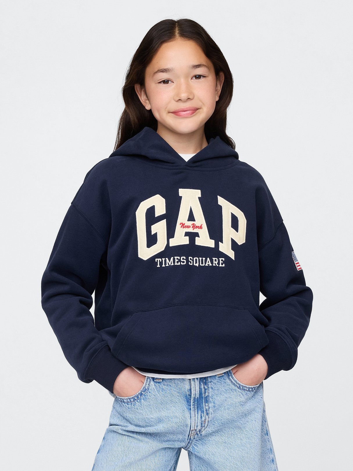 Kids VintageSoft NYC Times Square Hoodie | Gap