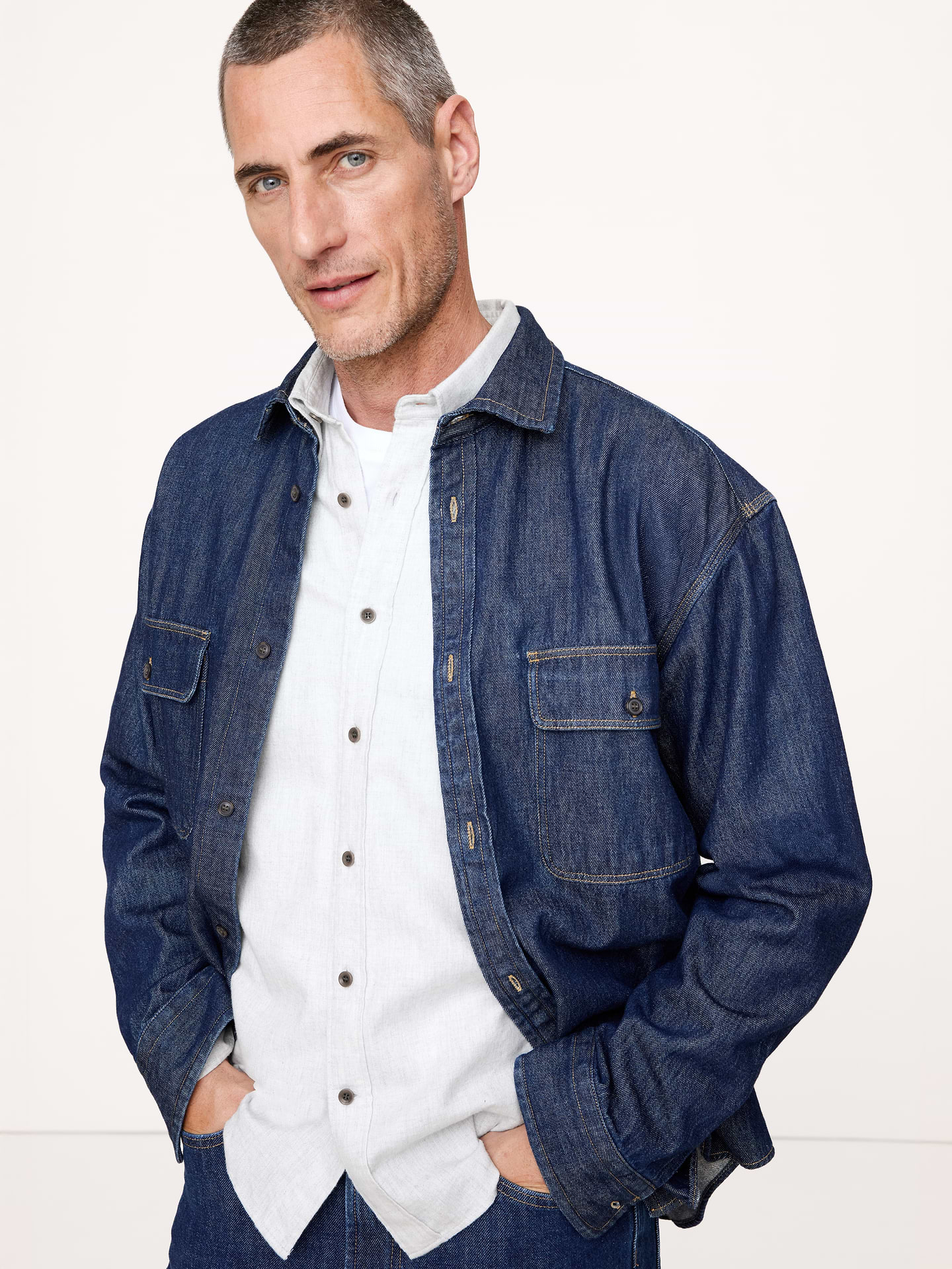 Image number 4 showing, Standard-Fit Lightweight Flannel Shirt