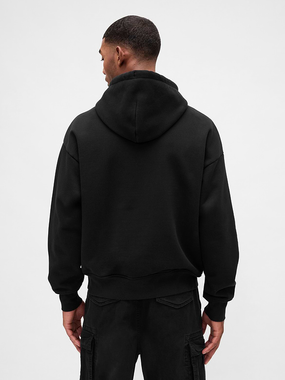 Adult Extra Heavyweight French Terry Oversized Logo Hoodie
