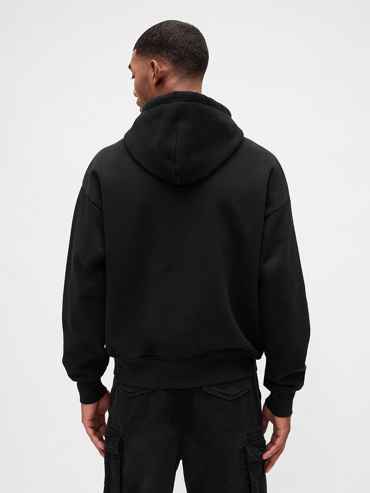 Image number 3 showing, Adult Extra Heavyweight French Terry Oversized Logo Hoodie