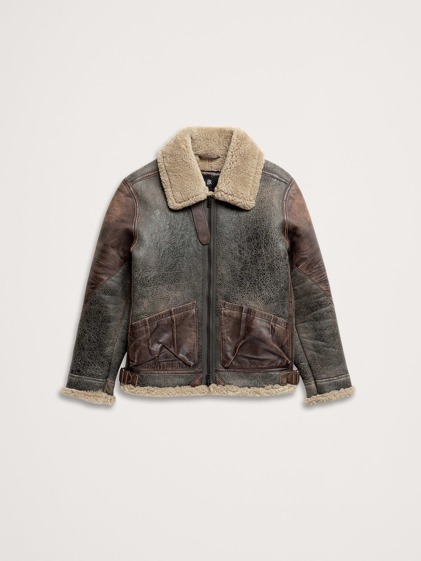 Image 5 de 7, Blouson d’aviateur en peau de mouton