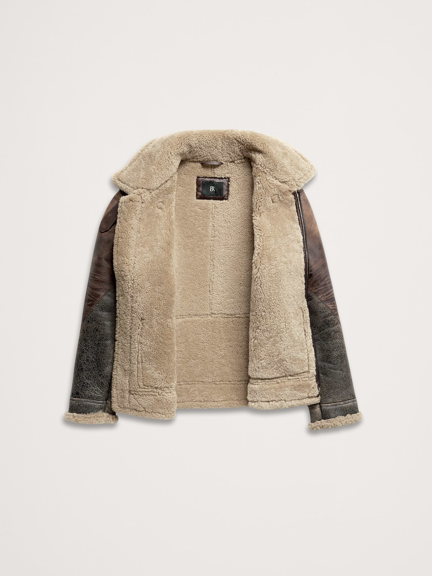 Image 6 de 7, Blouson d’aviateur en peau de mouton