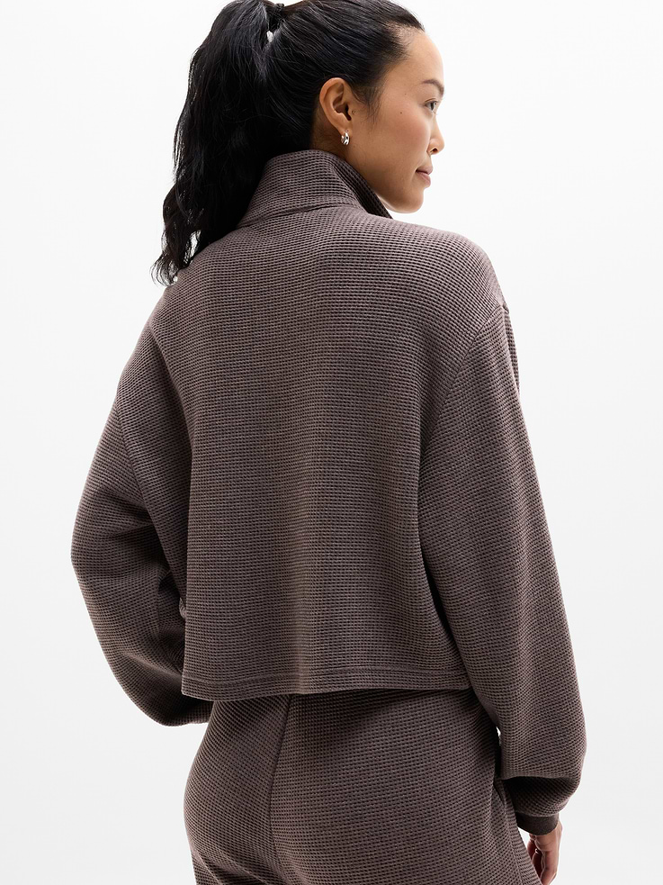 Image number 6 showing, Tranquil Waffle 1/2 Zip Sweatshirt