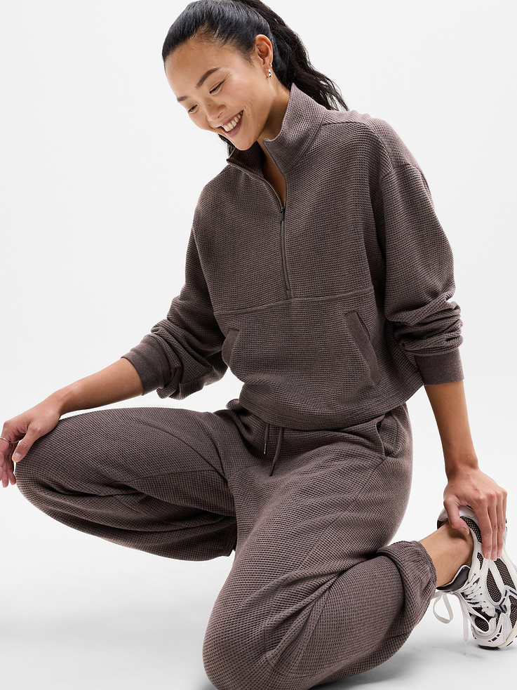 Image number 5 showing, Tranquil Waffle 1/2 Zip Sweatshirt