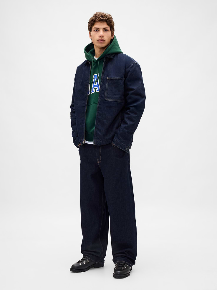 Image number 2 showing, Adult Extra Heavyweight French Terry Oversized Logo Hoodie