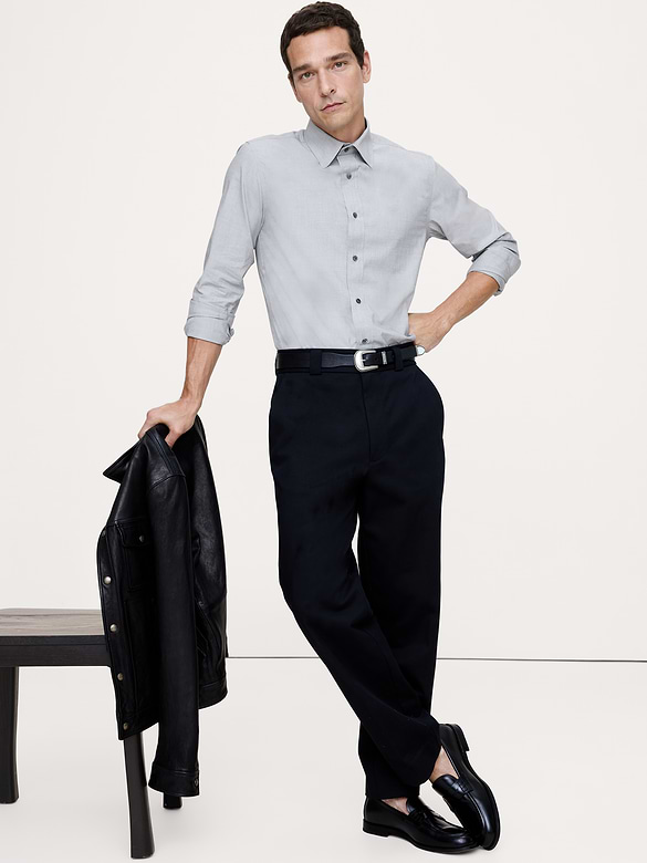 Chemise habillée ajustée infroissable