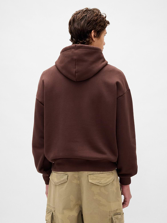 Adult Extra Heavyweight French Terry Oversized Logo Hoodie