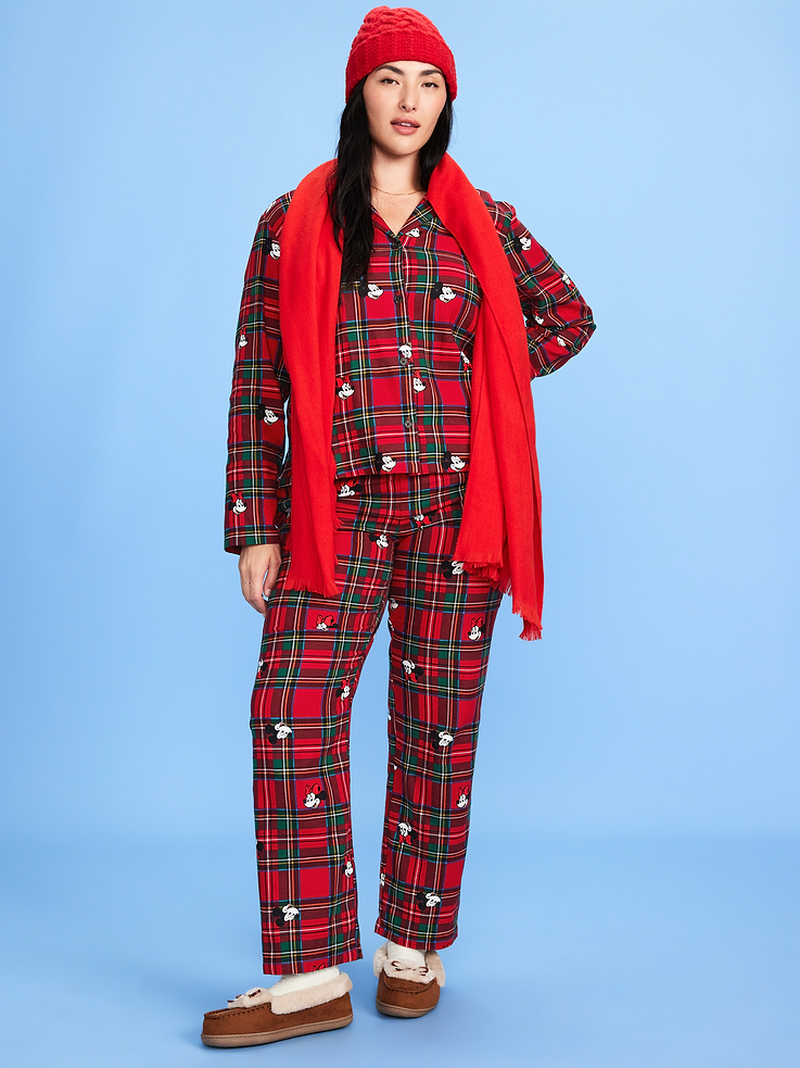 Image 5 de 9, Pyjama en flanelle à motif Mickey Mouse et ses amis Old Navy x Disney pour femme