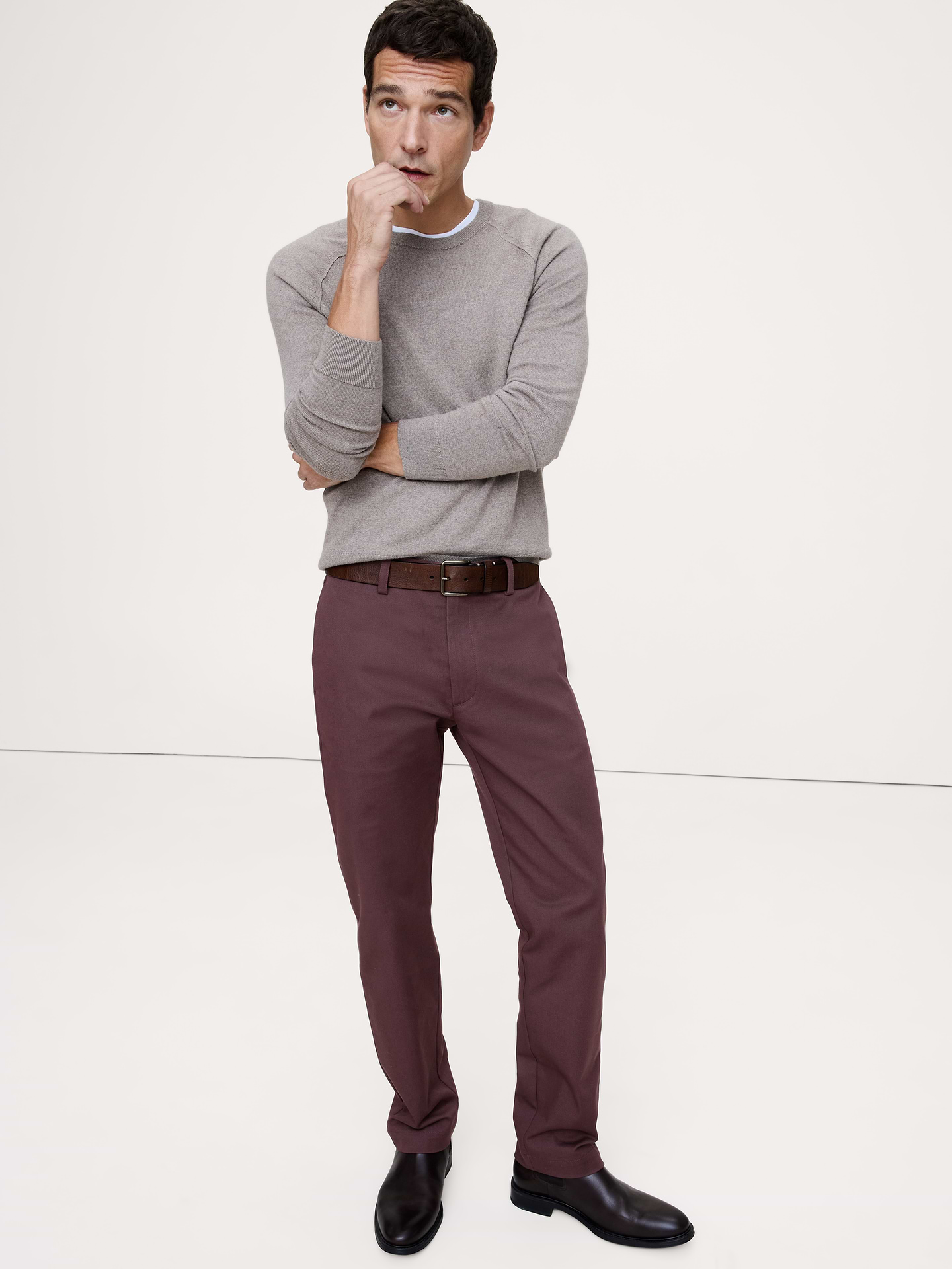 Image number 1 showing, Straight Italian-Stretch Chino