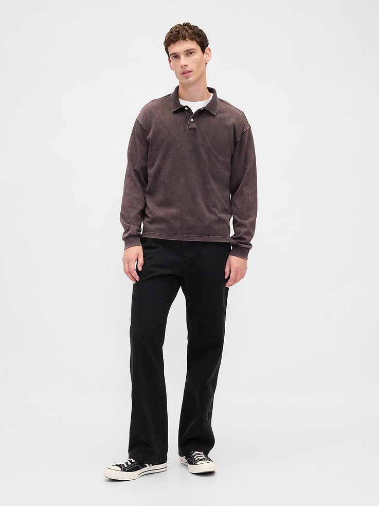L'image numéro 1 présente Pantalon menuisier en toile ample années 90