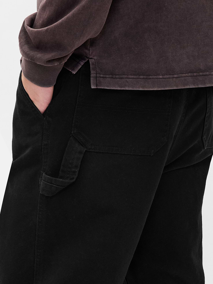 L'image numéro 5 présente Pantalon menuisier en toile ample années 90
