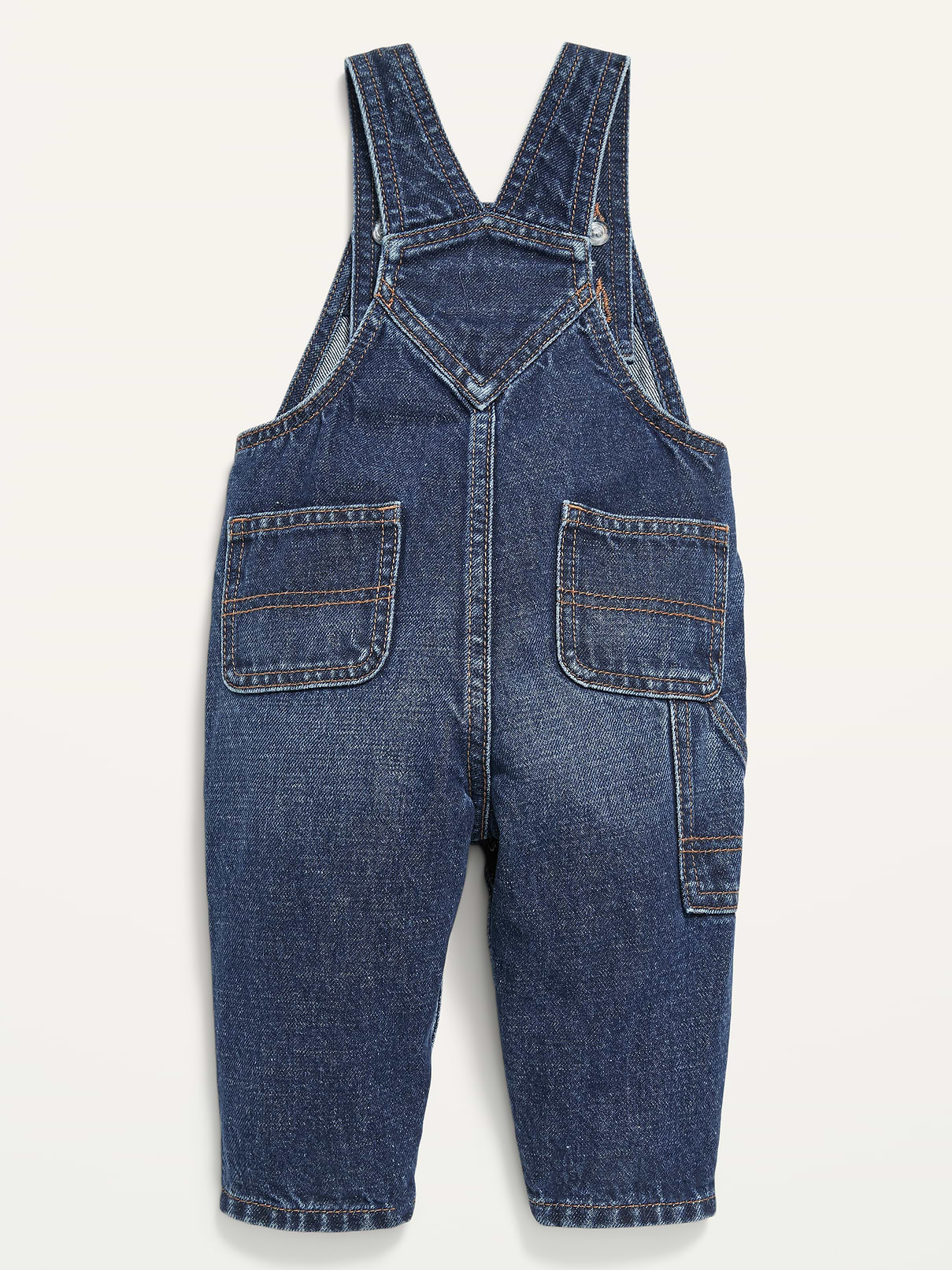 L'image numéro 3 présente Salopette de travailleur unisexe en denim pour Bébé