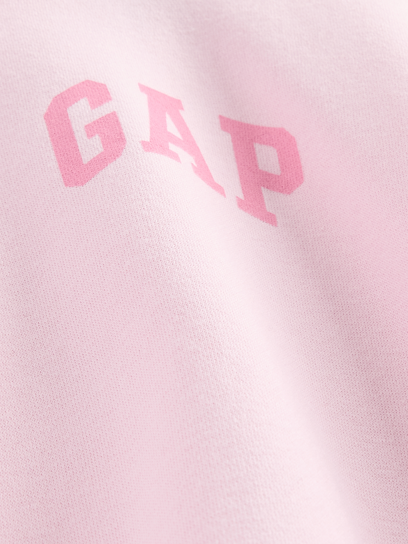 VintageSoft Crop Logo Hoodie