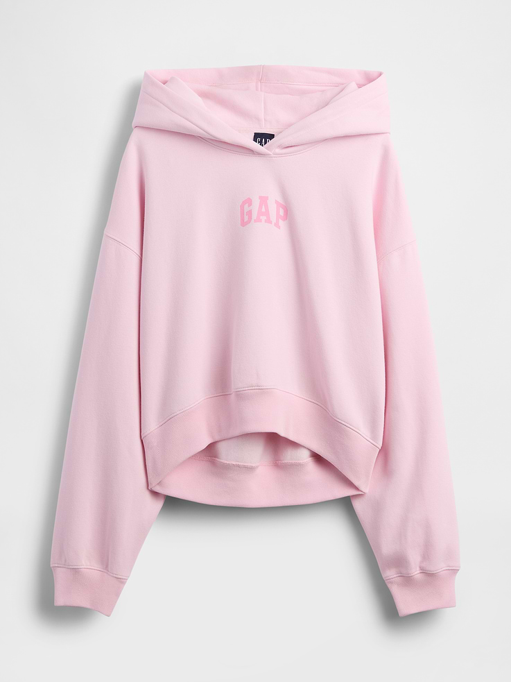 Image number 6 showing, VintageSoft Crop Logo Hoodie