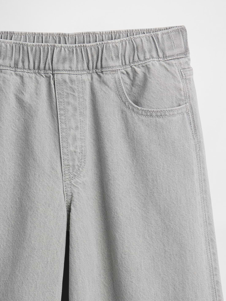 Image number 6 showing, Kids Low Rise Bow Split-Hem Baggy Jeans
