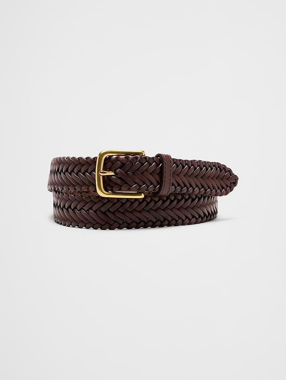Braided Leather Belt