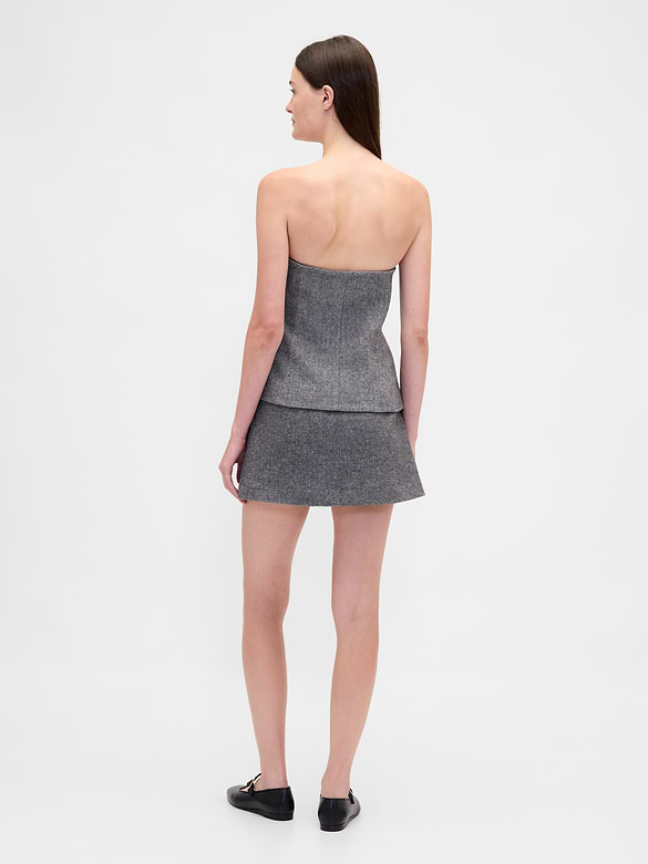 Herringbone Mini Skort