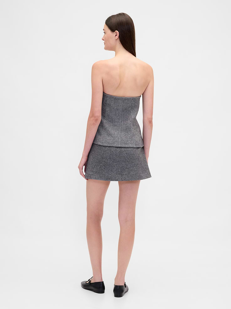 Image number 2 showing, Herringbone Mini Skort