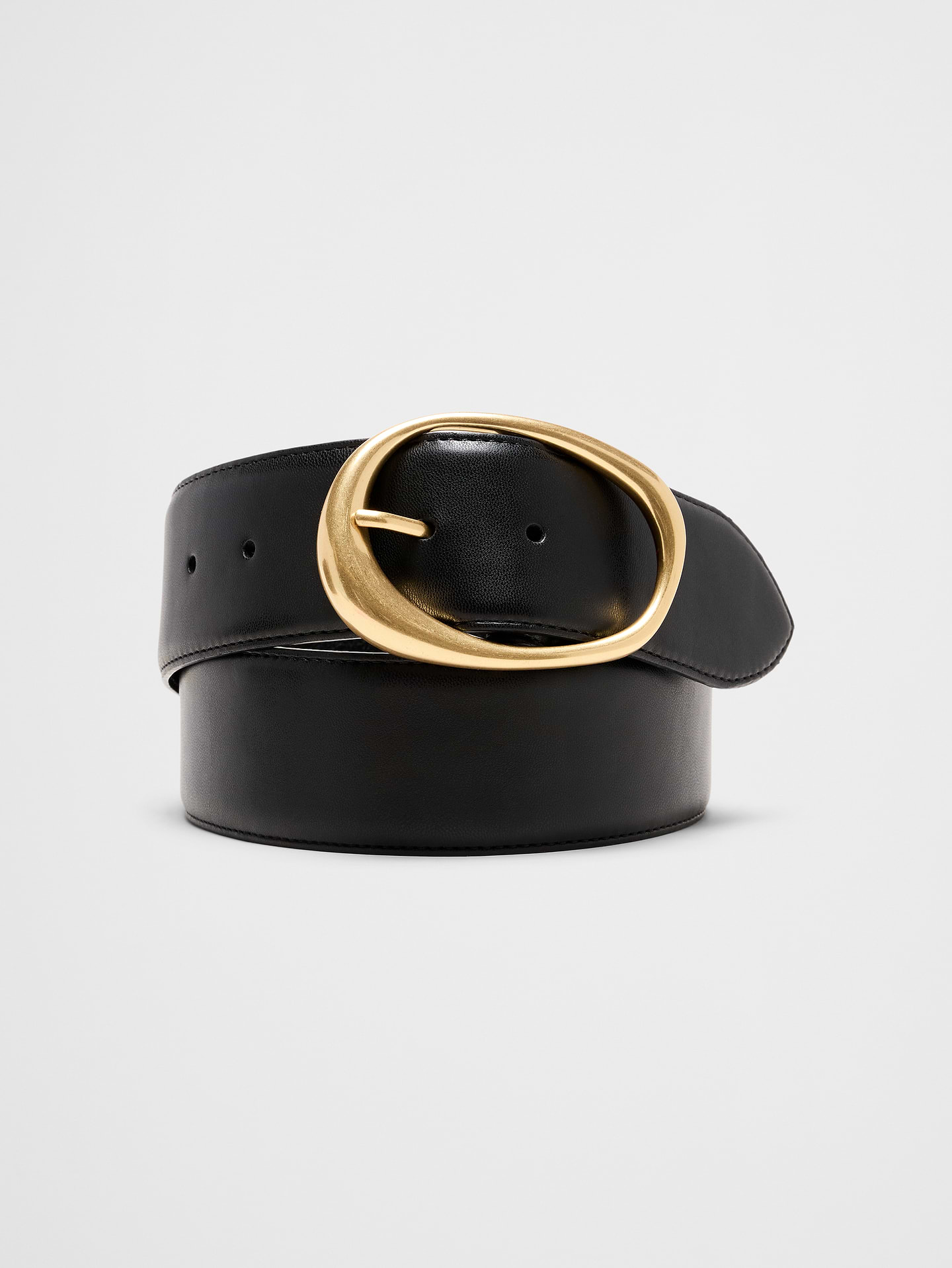 Image number 1 showing, Vegan Suede Organic Buckle Wide Belt