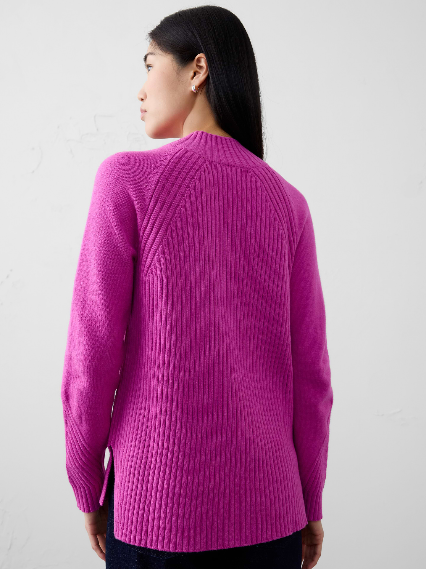Image number 2 showing, Ribbed Mock-Neck Sweater