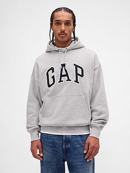 Adult Extra Heavyweight French Terry Oversized Logo Hoodie