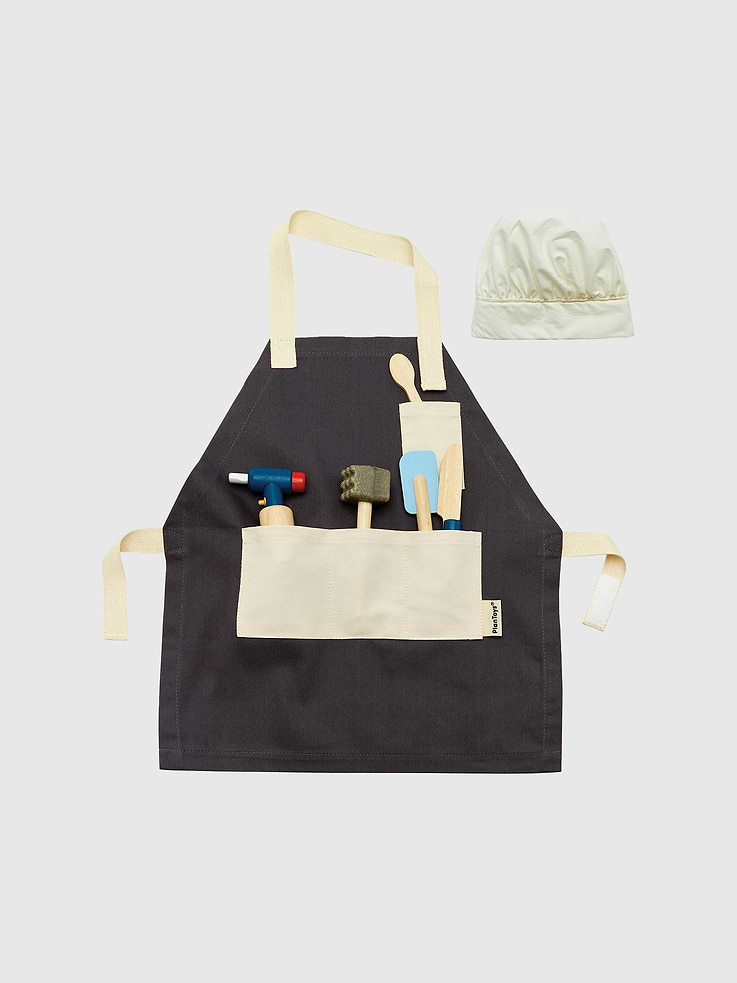 Image 1 of 2, Introduce children to the joy of cooking!, The Chef Set includes easy-grip tools designed for small hands with big appetites., This set is perfect for a young chef to discover all the possibilities of pretend-play cooking.