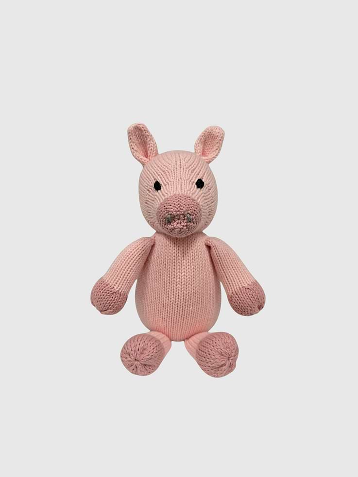 Image number 1 showing, Pig Knit Toy