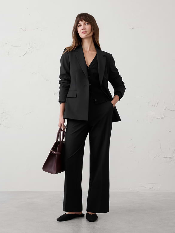 Straight High-Rise Sculpted Easy Trouser