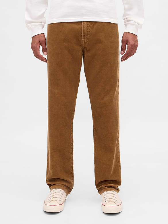 Corduroy Relaxed Straight Pants