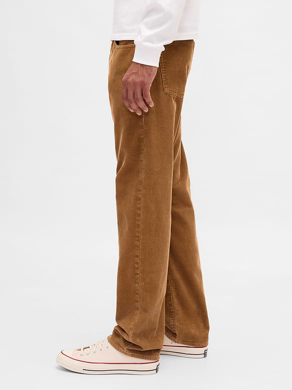 Corduroy Relaxed Straight Pants