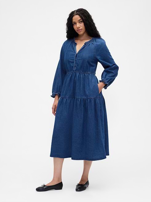venus denim shirt dress Plus Size Blue / 4XL go or dress it Color:Pink/White Reiss Sage - Neutral 18/09/22