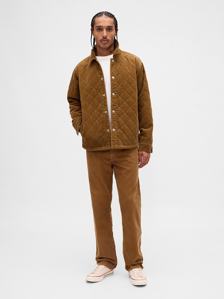 Image number 1 showing, Corduroy Relaxed Straight Pants