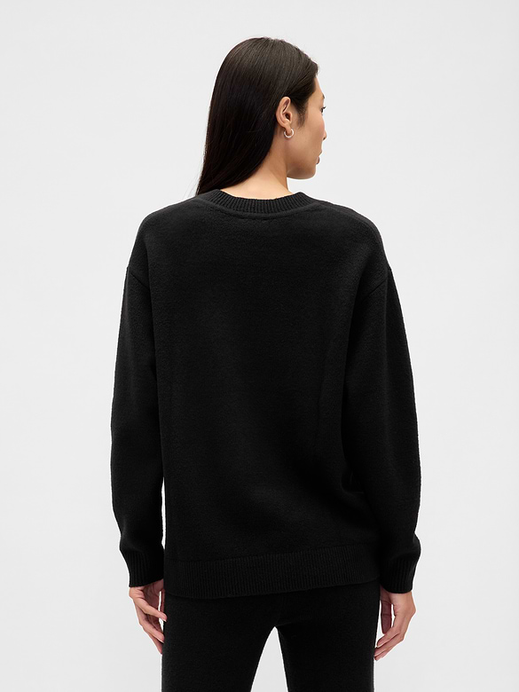 CashSoft Oversized V-Neck Sweater