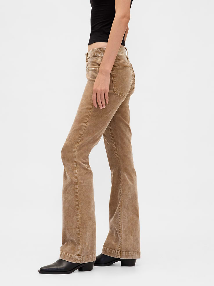 Image number 3 showing, Low Rise Corduroy Long & Lean Pants