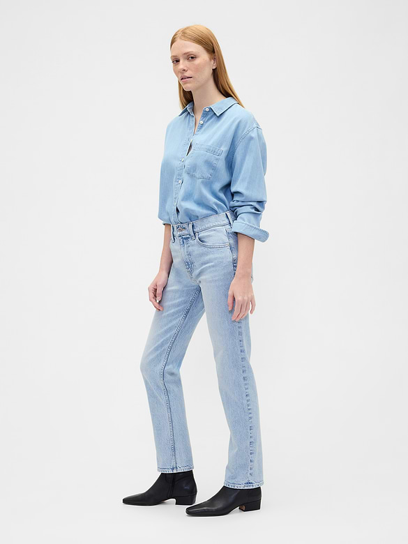 High Rise '90s Slim Straight Jeans