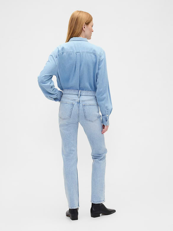 High Rise '90s Slim Straight Jeans