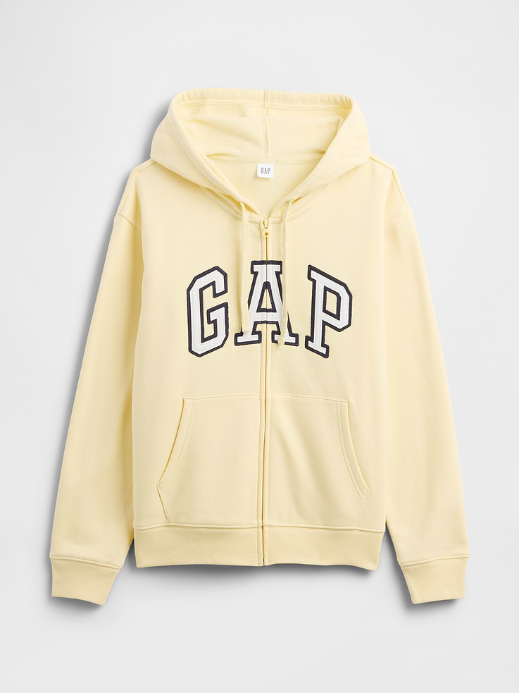 Image 5 of 5, Relaxed Gap Logo Zip Hoodie
