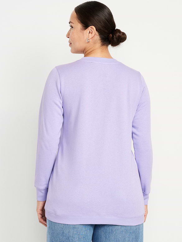 Maternity SoComfy Crossover Nursing Tunic Sweatshirt