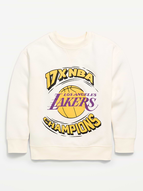 NBA© Los Angeles Lakers© Oversized Gender-Neutral Sweatshirt for Kids