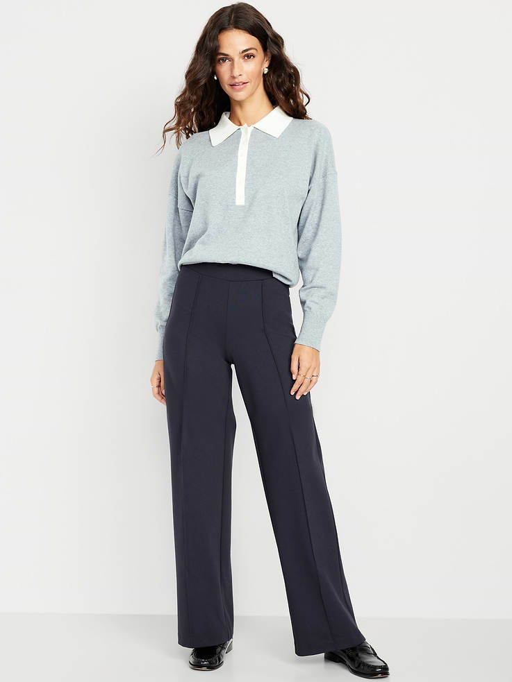 Image number 1 showing, Extra High-Waisted Stevie Wide-Leg Pants