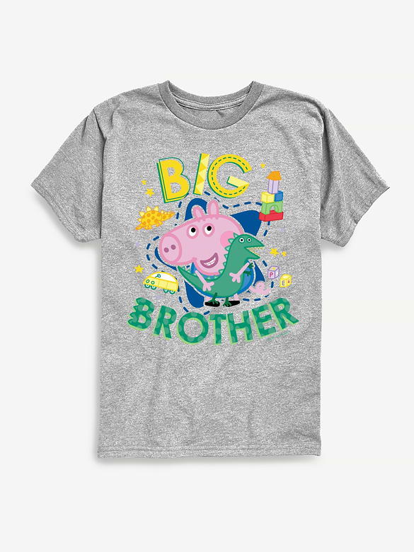 Peppa Pig Big Brother George Short Sleeve T-Shirt For Toddler