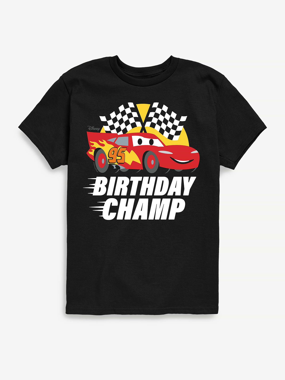 Image number 1 showing, Disney Cars Lightning Mcqueen Birthday Champ Short Sleeve T-Shirt For Toddler