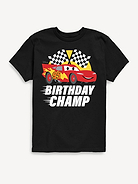 Image number 1 showing, Disney Cars Lightning Mcqueen Birthday Champ Short Sleeve T-Shirt For Toddler