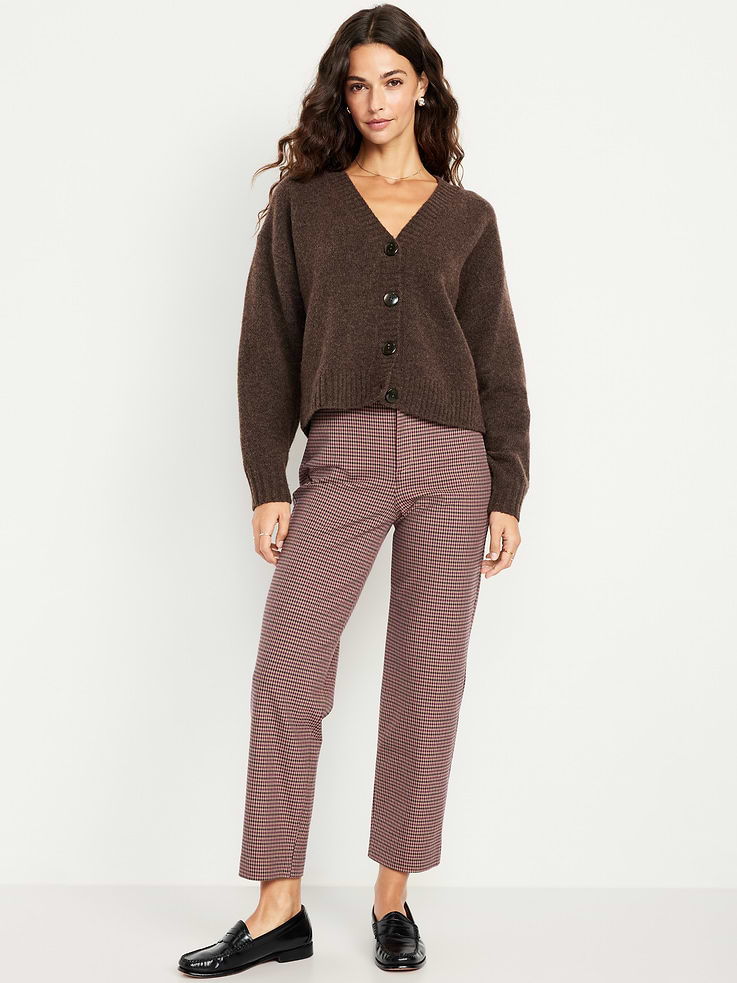 Image number 1 showing, High-Waisted Pixie Straight Ankle Pants