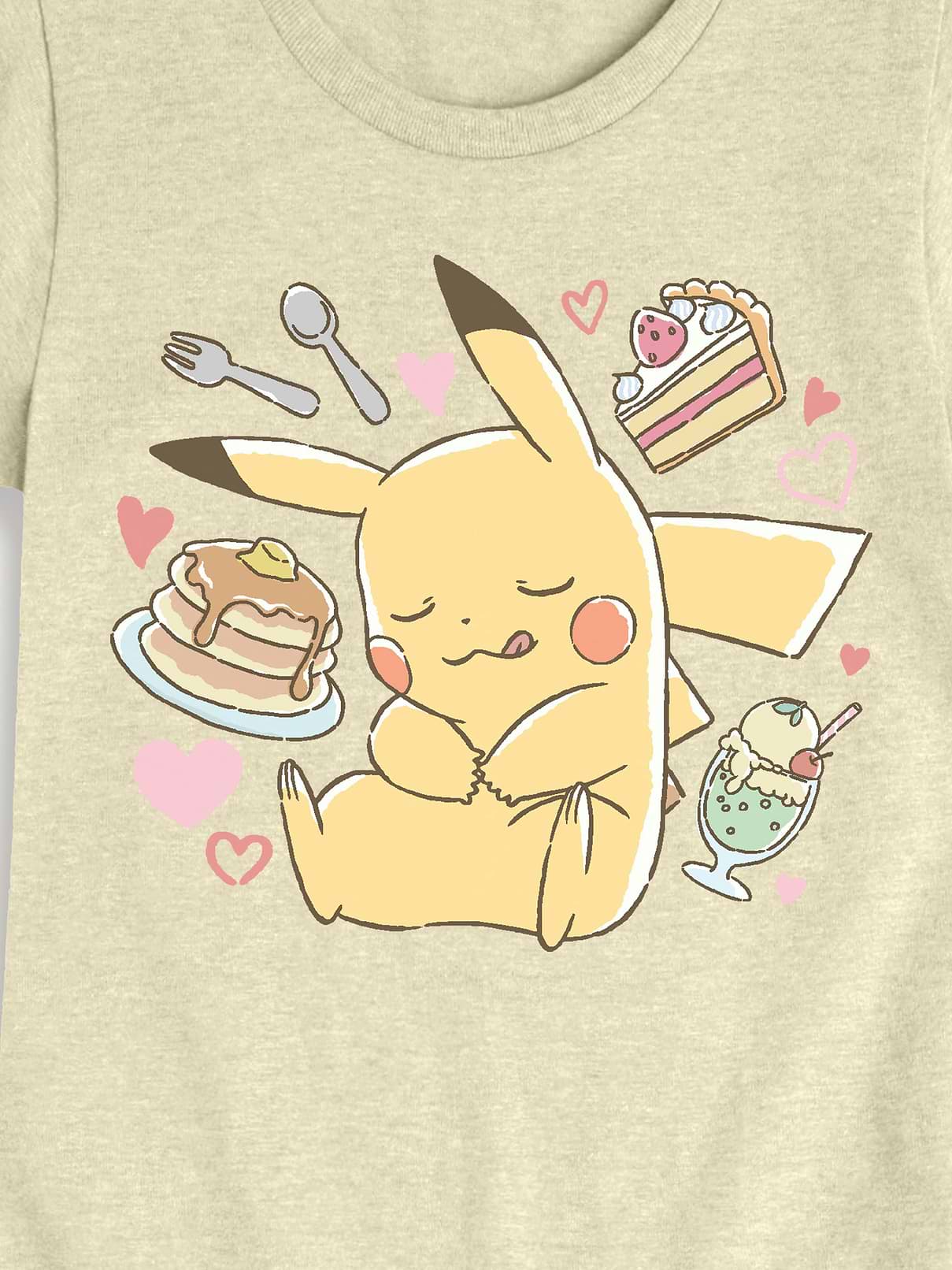 Image number 2 showing, Pokemon Pikachu Dessert Fitted Short Sleeve T-Shirt For Girls