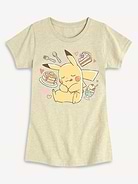 Image number 1 showing, Pokemon Pikachu Dessert Fitted Short Sleeve T-Shirt For Girls