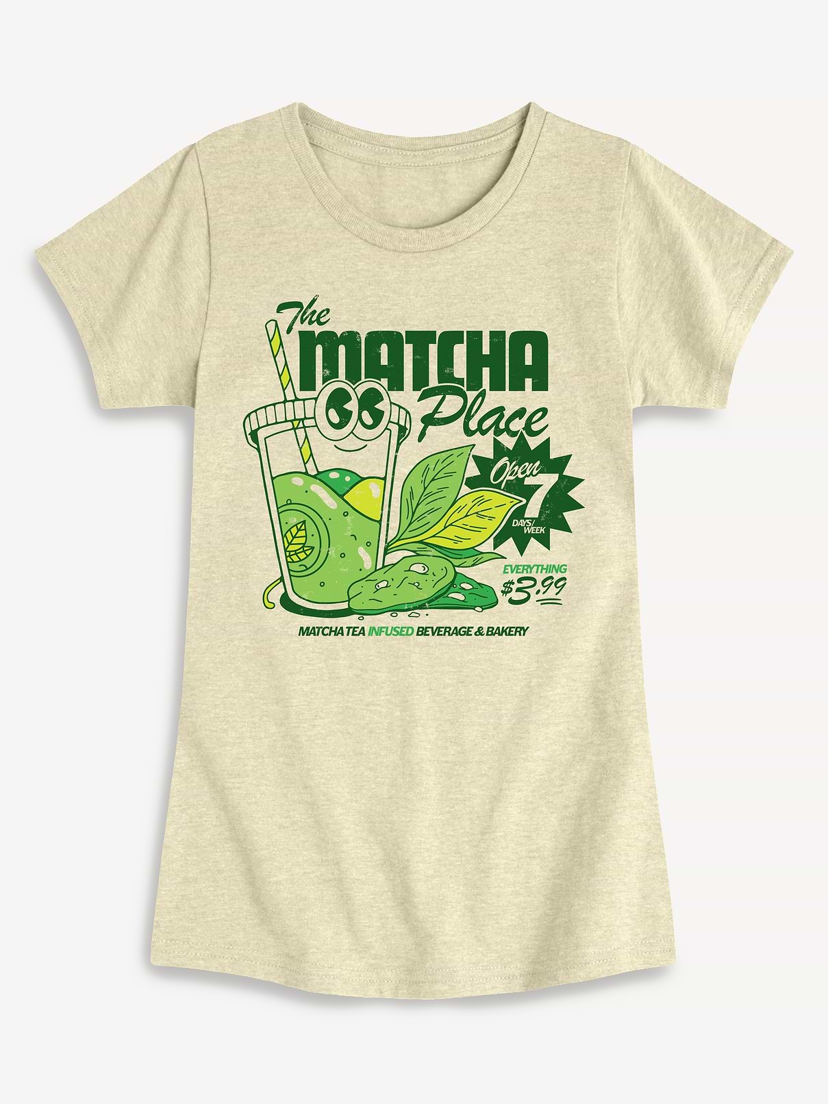 Image 1 of 4, Slightly Curved hem; Scoop neck, Garment Imported; Printed in the USA