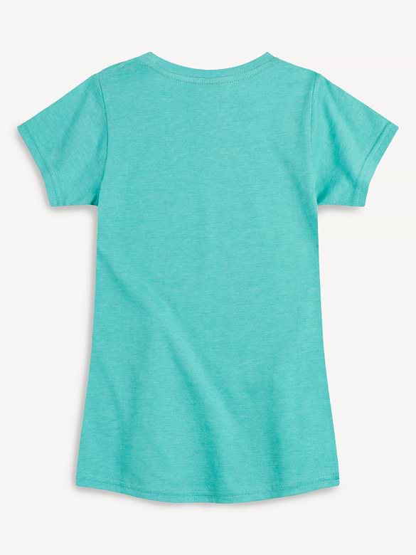 Anime Girl And Cat Fitted Short Sleeve T-Shirt For Girls