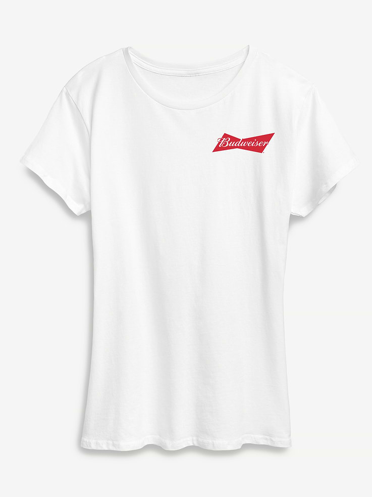Image number 1 showing, Budweiser Retro Logo Short Sleeve Graphic T-Shirt